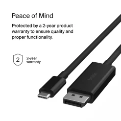 Belkin USB-C-kabel til Displayport 8K/60 Hz 2 m