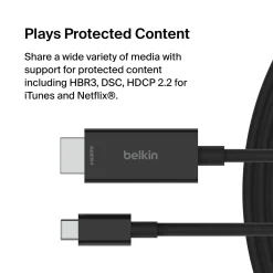 Belkin USB-C-kabel til HDMI 8K/60 Hz 2 m