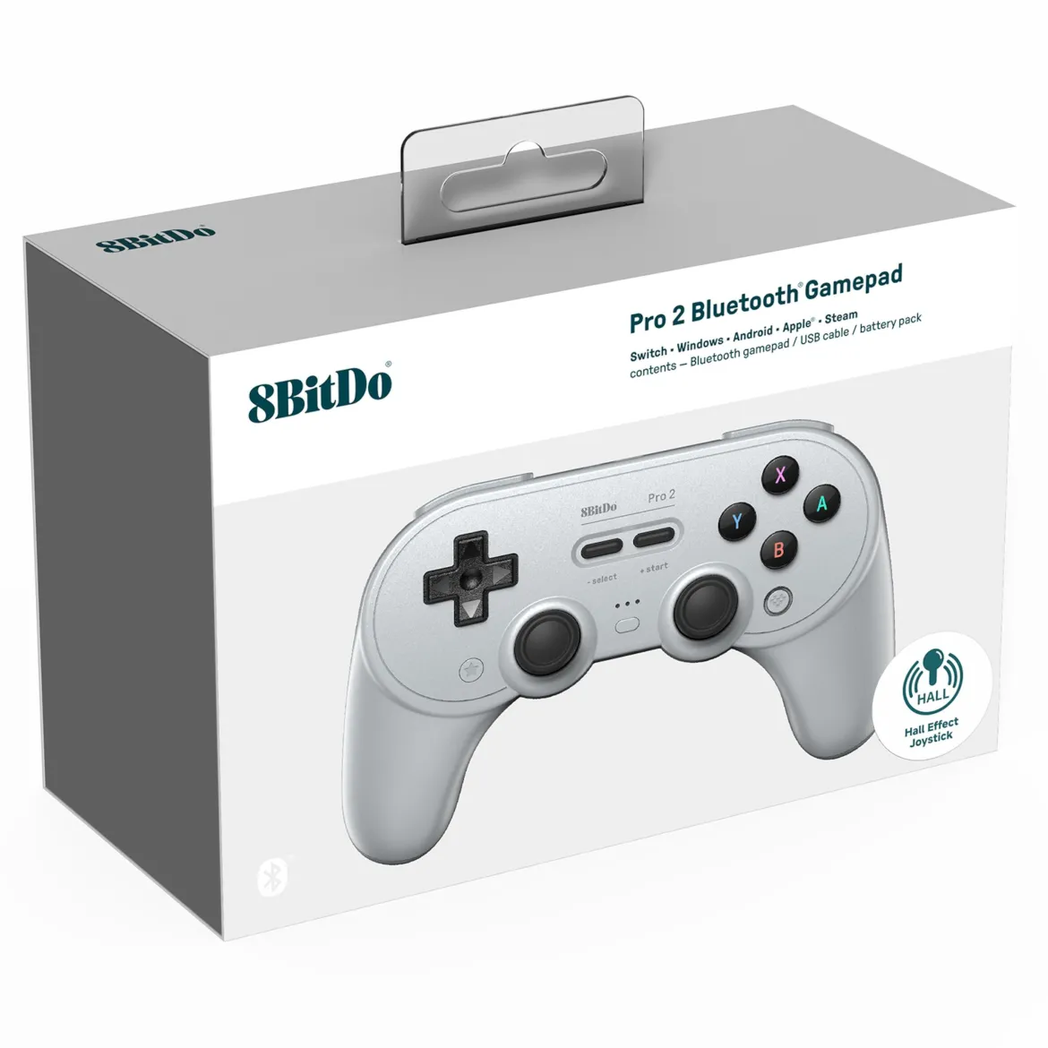 8Bitdo Pro 2 Bluetooth Hall Edition Håndkontrol - Grå