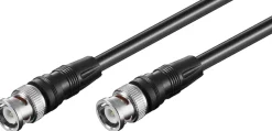 BNC Videokabel (RG59) 3 m - Sort
