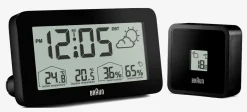 Braun digital vejrstation med baggrundsbelysning