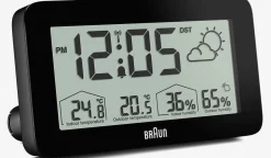 Braun digital vejrstation med baggrundsbelysning