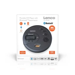 Bærbar Bluetooth® CD-MP3-afspiller med antishock Sort