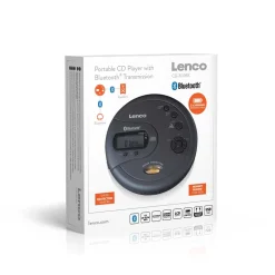 Bærbar Bluetooth® CD-MP3-afspiller med antishock Sort