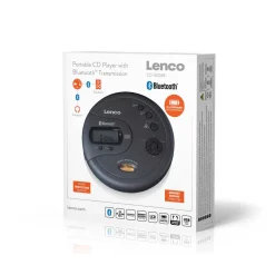 Bærbar Bluetooth® CD-MP3-afspiller med antishock Sort