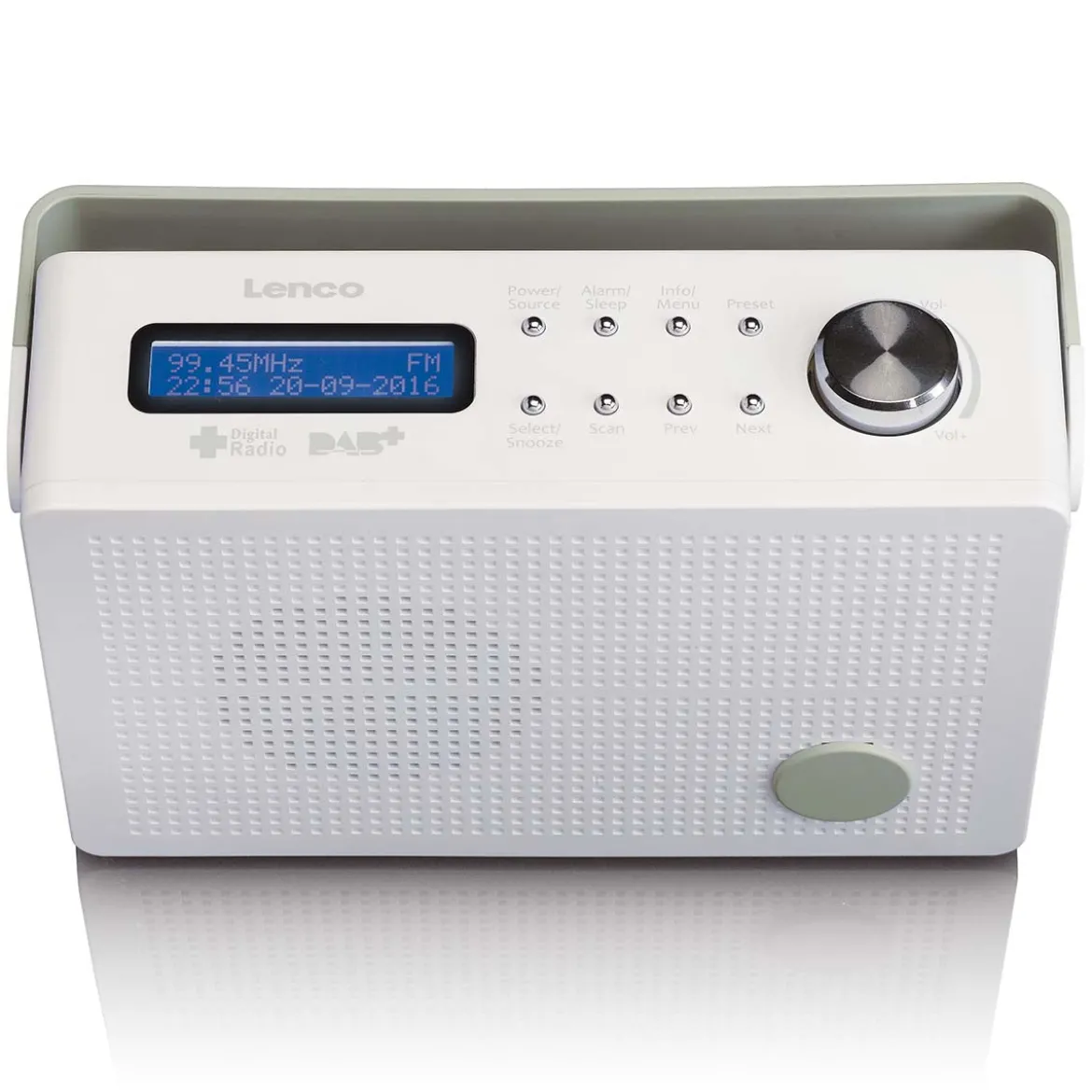 Bærbar DAB+/FM-radio med alarmfunktion