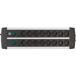 Brennenstuhl Technics Jordet Stikdåse - 16-vejs - 3 m