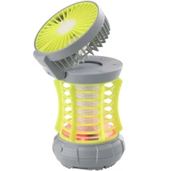Campinglygte med myggefælde og ventilator, 3-i-1