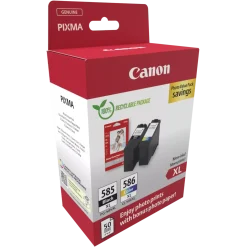Canon PG-585XL/CL-586XL blækpatroner med fotopapir