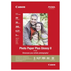 Canon Plus Glossy II Fotopapir A4 20-pakke