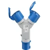 CEE-adapter – CEE-stik til 2× CEE-koblinger