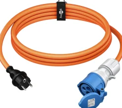 CEE-adapterkabel – CEE-kobling til sikkerhedsprop (Type F) – 5m