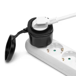 Cleverio Mini-fjernbetjent udendørs stikkontakt 3680 W 2-pak