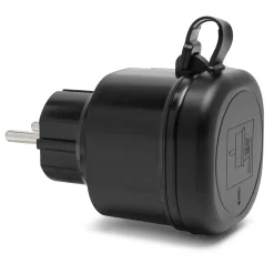 Cleverio Mini-fjernbetjent udendørs stikkontakt 3680 W 2-pak