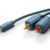 Clicktronic Lydkabel 3,5 mm til 2x RCA - 2 m