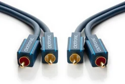 Clicktronic Stereo lydkabel 2x RCA - 10 m