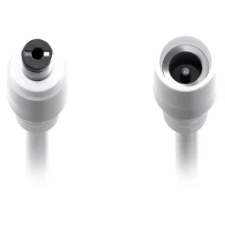 DC-forlængerledning 5,5x2,1 mm - 3 m Hvid