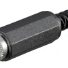 DC-stik med midterstift og loddeforbindelse - 2,5 mm