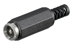 DC-stik med midterstift og loddeforbindelse - 2,5 mm