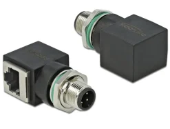 Delock Network Adapter M12 - 4 pin han til RJ45 jack