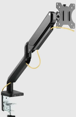Deltaco Office Premium skærmarm med gasfjeder, 17"-32" - Sort