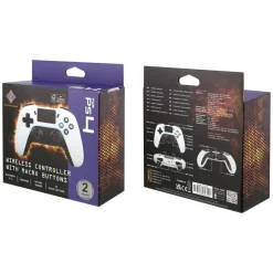 Deltaco Trådløs controller til PS4 og PC, hvid