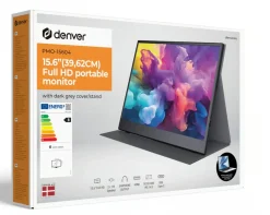 Denver Bærbar Skærm Full HD 1920 × 1080 med USB-C og IPS-panel 15,6