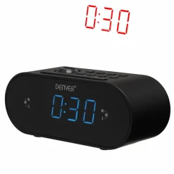 Denver CRP-717 projektions-clockradio med dobbelt alarm, Sort