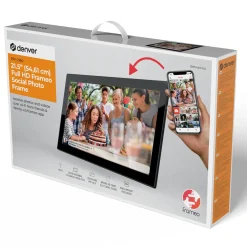 Denver Denver Frameo Digital billedramme 21,5" med wifi Sort