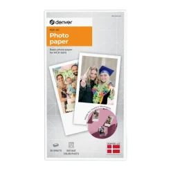 Denver Fotopapir til mobilprinter MCP-6010 - 20 ark