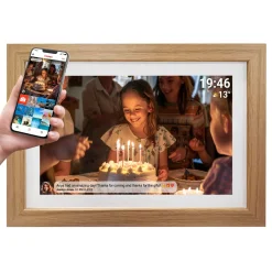 Denver Frameo Digital Fotoram i træ med Wifi 15,6