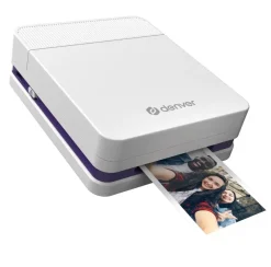 Denver MCP-6010 mobil farve blækprinter med Bluetooth og genopladeligt batteri
