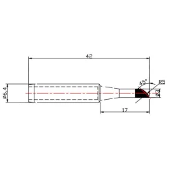 Dibotech Loddespids til 40570, 40745 og 40746 - 3,0 mm.