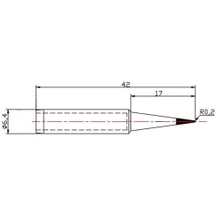 Dibotech Loddespids til 40570, 40745 og 40746 - 0,5 mm