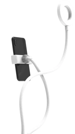 DigiPower vlogging-ringlys 7,6 cm med telefonholder