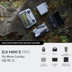 DJI Mini 5 Pro Fly More Combo, 50 MP 1-tommer-sensor