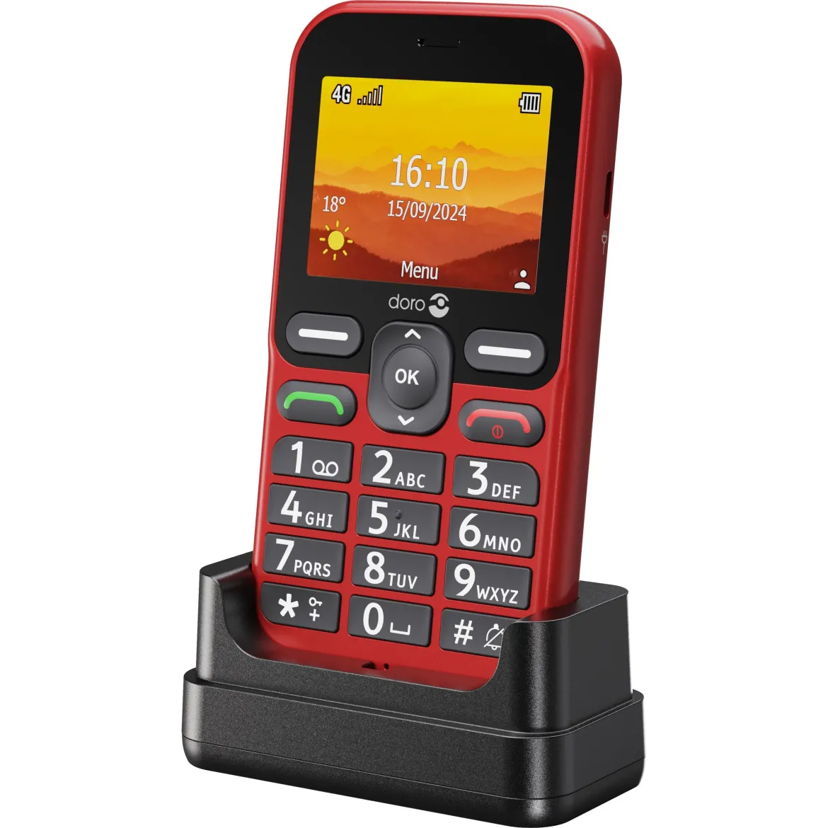 Doro Leva L11 mobiltelefon - Rød