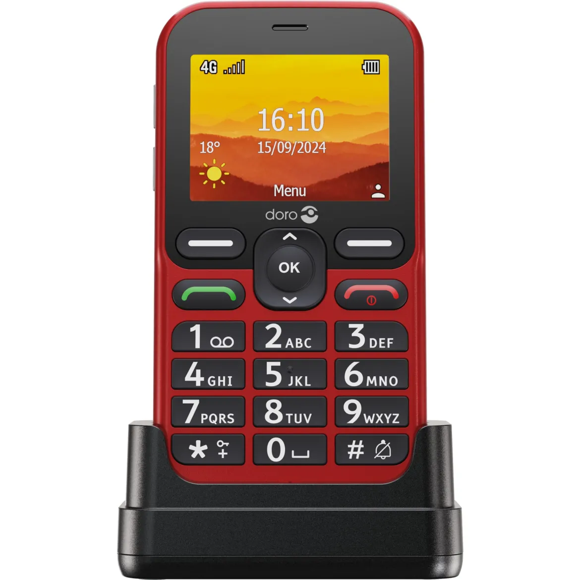 Doro Leva L11 mobiltelefon - Rød