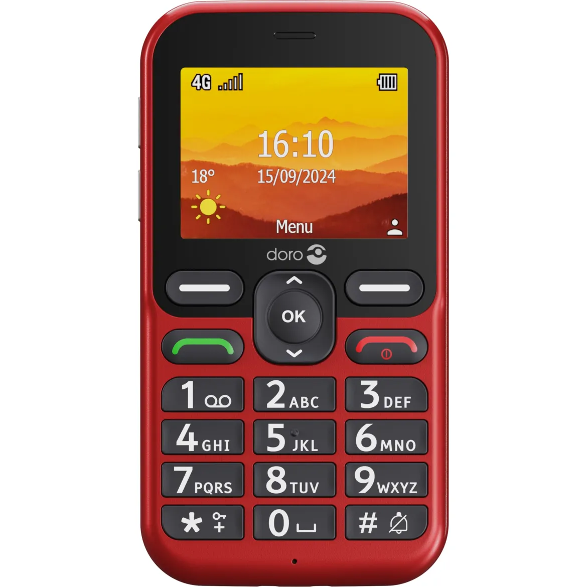 Doro Leva L11 mobiltelefon - Rød