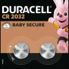Duracell CR2032 lithium-knapcellebatterier, 2-pak