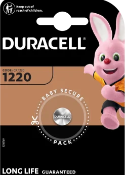 Duracell CR1220 Lithium Knapcellebatteri - 1 stk