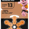 Duracell DA13 Høreapparatbatterier - 6 stk