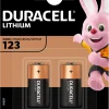 Duracell 123 Lithiumbatterier - 2 stk