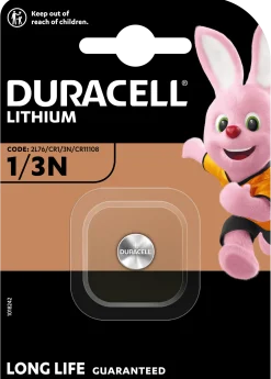 Duracell 1/3N Lithium Knapcellebatteri - 1 stk