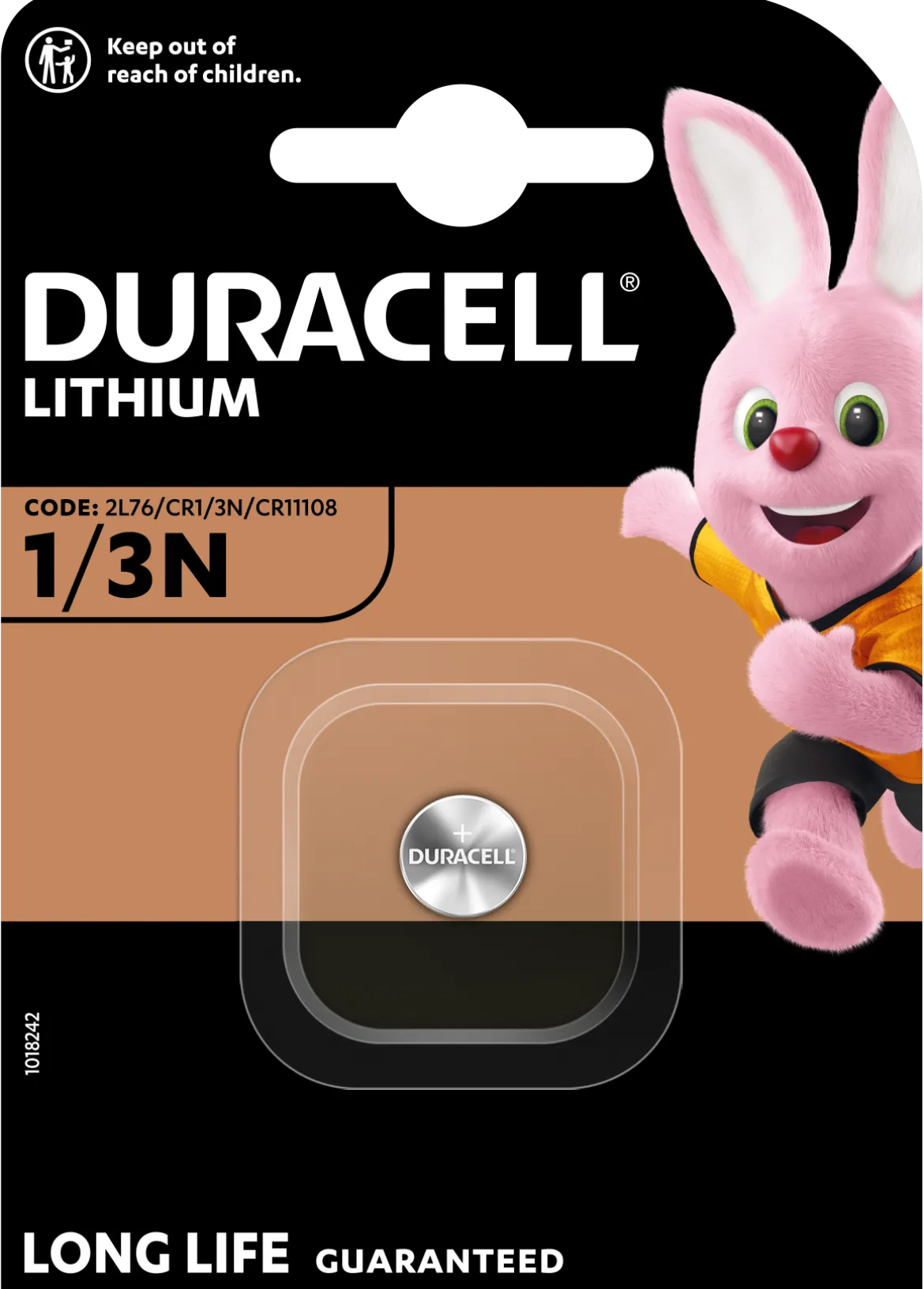 Duracell 1/3N Lithium Knapcellebatteri - 1 stk