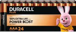 Duracell Plus Boost AAA-batterier - 24 stk