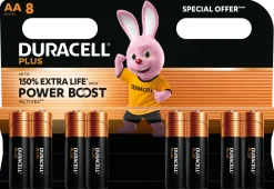 Duracell Plus Boost AA-batterier - 8 stk