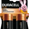 Duracell Plus D-batterier - 2 stk