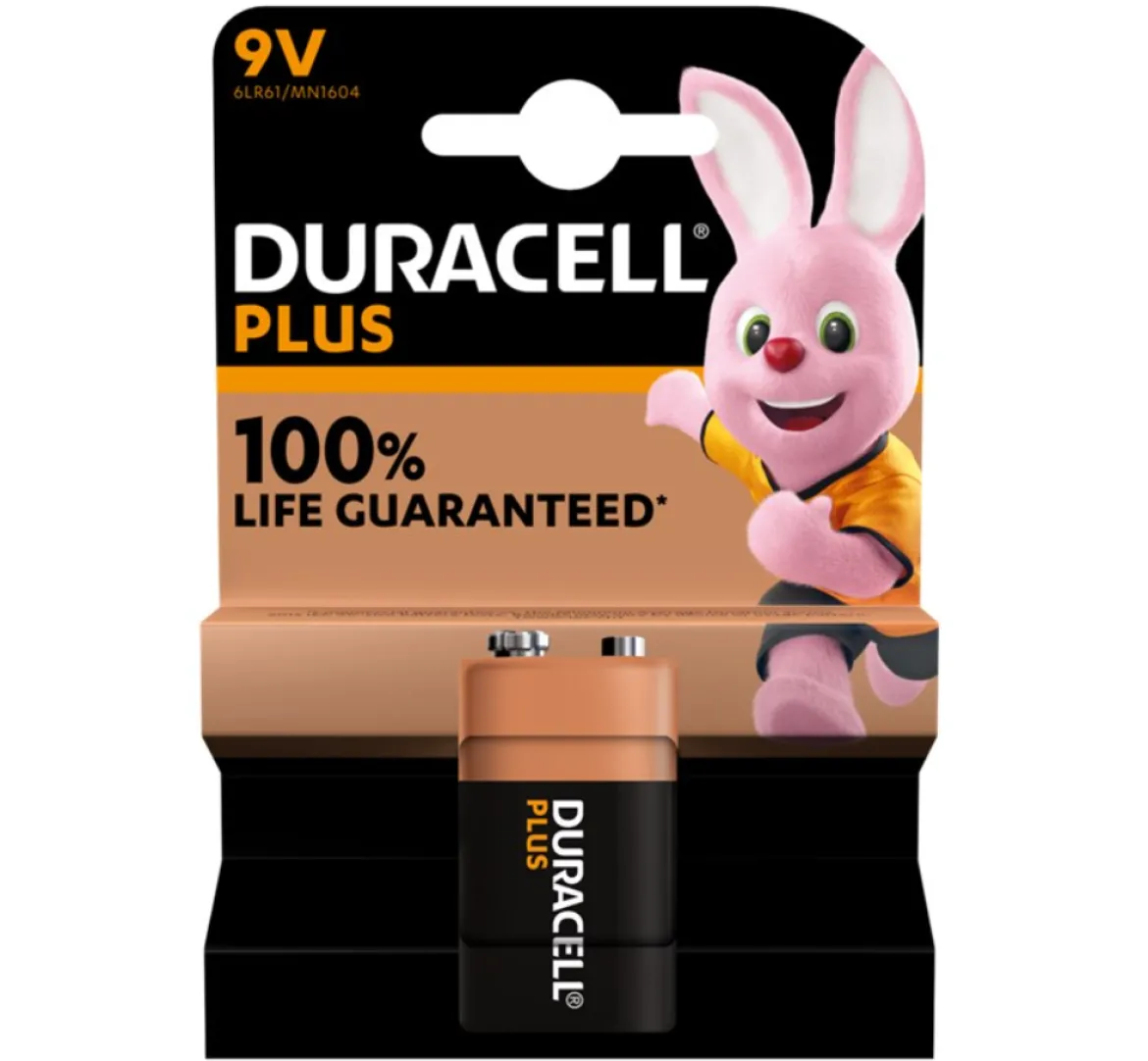 Duracell Plus 9V Batteri