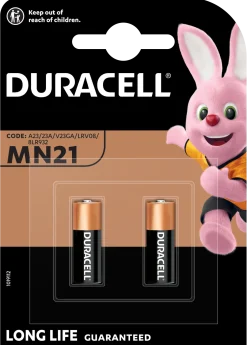 Duracell Security MN21 batterier - 2 stk